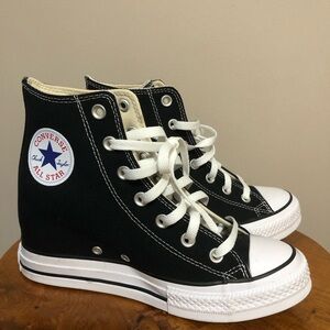 CONVERSE Wedge Black Canvas High-Tops